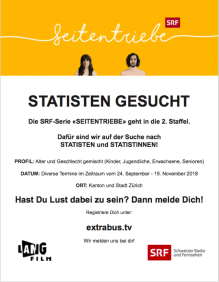 Statisten gesucht!