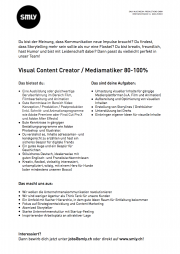 Visual Content Creator (80-100%) gesucht!