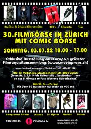Film- und Comic Börse 03.07.22 im Volkshaus Zürich + Lager Film - Requisiten + Memorabilia Verkauf 09. + 10.07.22