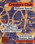 Creators Club - Special Summer Edition, mit Regisseur Lukas Nathrath