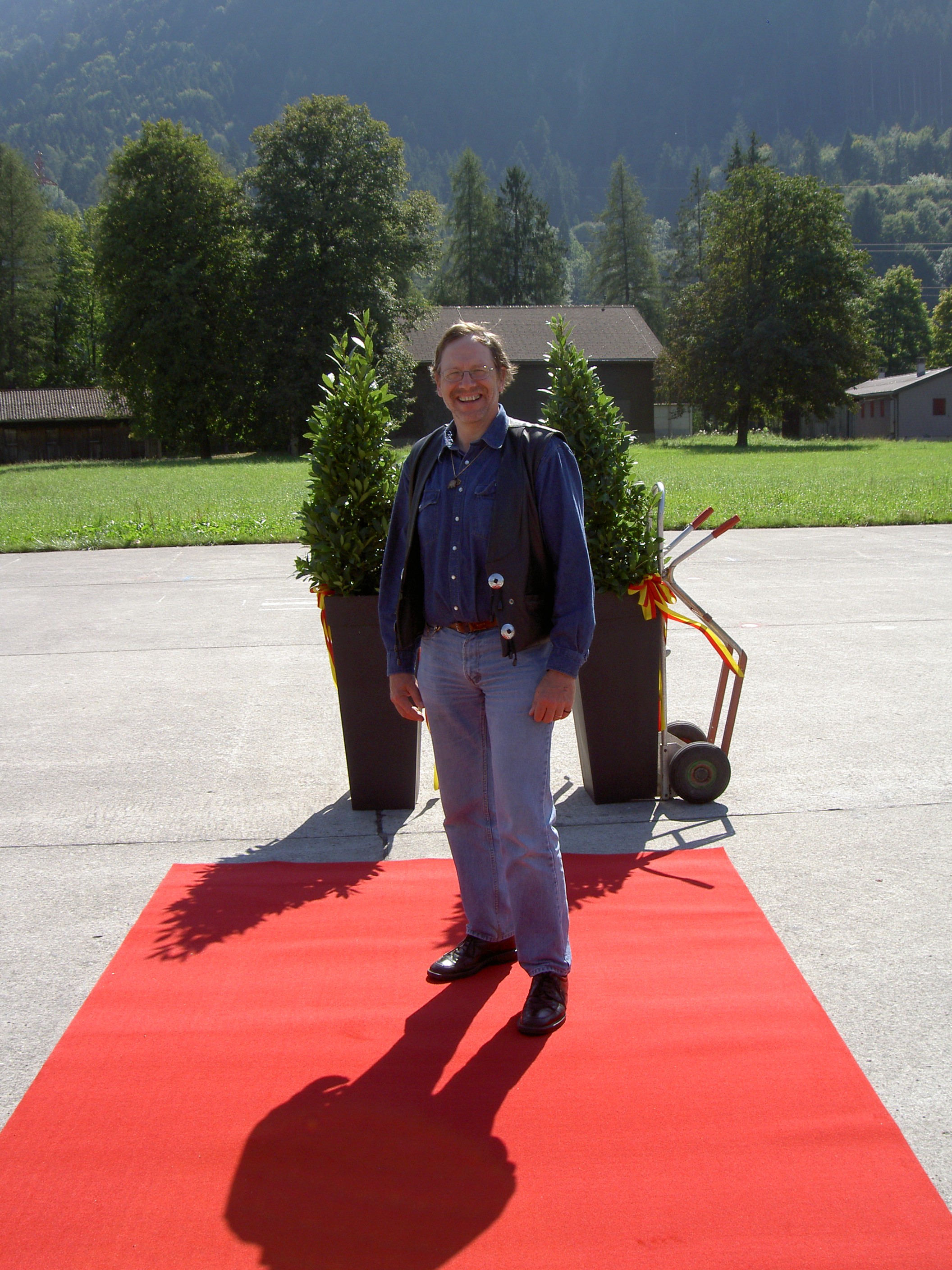 beim Dreh 'Der grosse Kater'