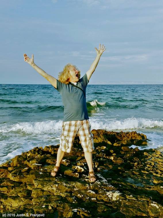 Vlado Franjević am Meer in Kroatien 2015