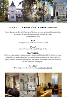 LOCATION FÜR KURZFILM «VISITOR» GESUCHT LOCATION FÜR KURZFILM «VISITOR» GESUCHT