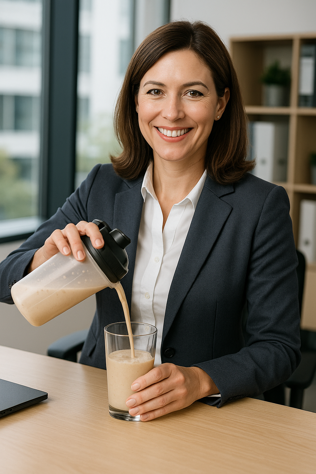 Female business model (age 30 to 35) with acting skills