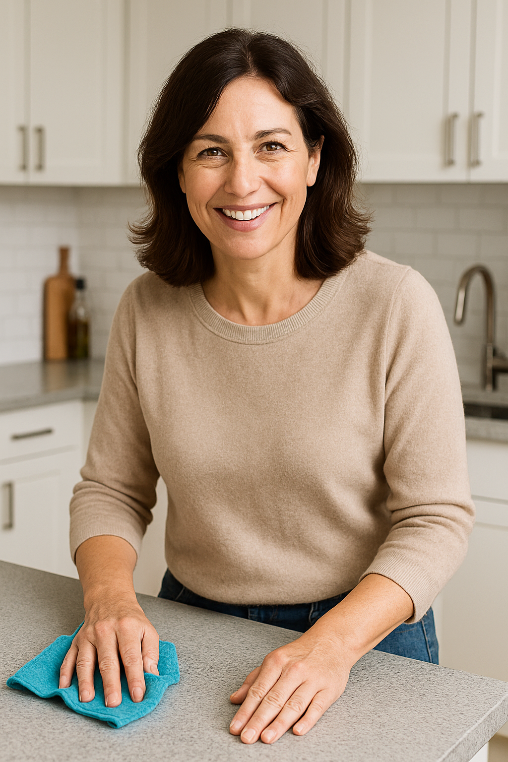 Female model acting as a mother (age around 45) with acting skills
