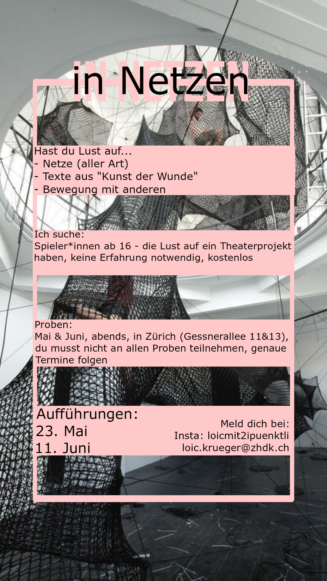In Netzen - Theaterprojekt